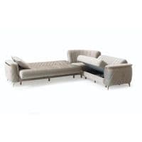 Milano Luxury Velvet Sofa Suite Cream Gold Trim 3+2+1 Options