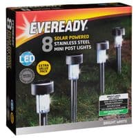 Mini Solar Light Posts 8pk – White – Home Luxe Interior