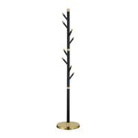 Modern Black & Gold Stainless Steel Freestanding Coat Rack | 177cm