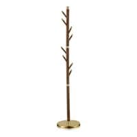 Modern Brown & Gold Stainless Steel Freestanding Coat Rack | 177cm