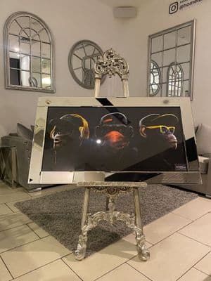 Monkey Music Urban Style Wall Art Mirror Frame 115Cm X 65Cm