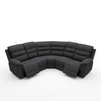 Montana Dark Grey Fabric Electric Recliner Corner Sofa with Bluetooth