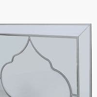 Morocco Square Wall Mirror Silver