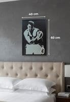 Muhammad Ali Neon LED Wall Art - 40x60cm Boxing Legend Canvas USB