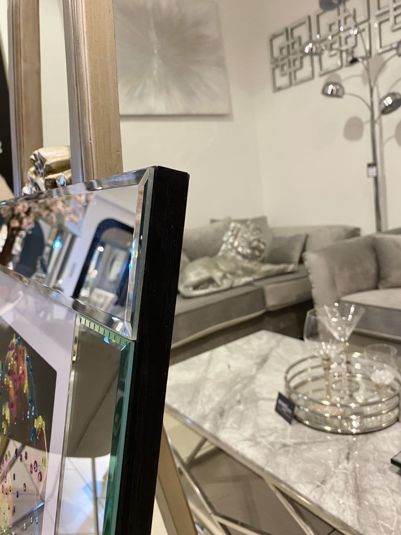 Multicolor Monkeyface Wall Art Mirror Frame