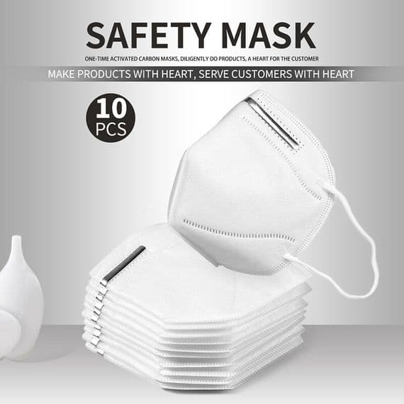 N95 Safety Face Mask White Pack of 10