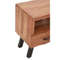 Nashik Three Drawer Acacia Media Unit - Home Luxe Interior