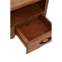Nashik Two Drawer Acacia Media Unit - Home Luxe Interior