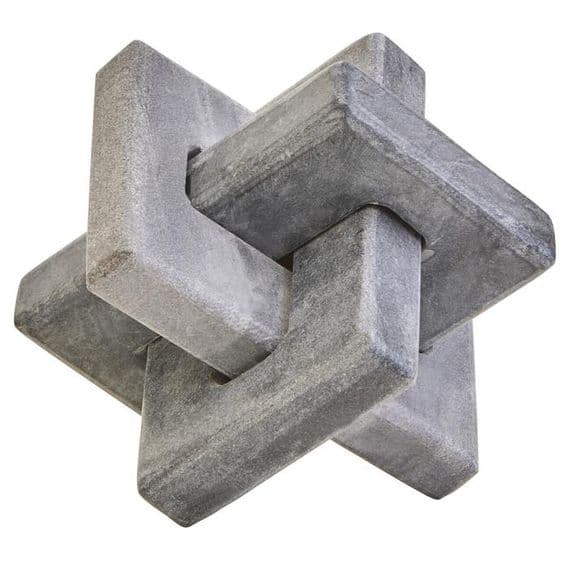 Nason Grey Marble Knot Sculpture – Home Luxe Interior