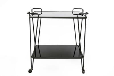 New York Loft Drinks Trolley Black