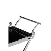 Novo 2 Tier Silver and Cross Design Trolley – Home Luxe Interior
