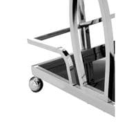 Novo 2 Tier Silver Wavy Design Trolley – Home Luxe Interior