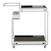 Novo 3 Tier Trolley with Silver Finish Frame – Home Luxe Interior