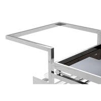 Novo 3 Tier Trolley with Silver Finish Frame – Home Luxe Interior