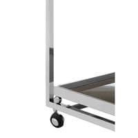 Novo 3 Tier Trolley with Silver Finish Frame – Home Luxe Interior