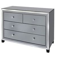 Opus Mirror Smoked 4 Drawer Cabinet