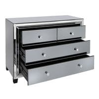 Opus Mirror Smoked 4 Drawer Cabinet