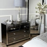 Opus Mirror Smoked 4 Drawer Cabinet