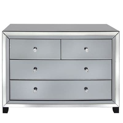 Opus Mirror Smoked 4 Drawer Cabinet