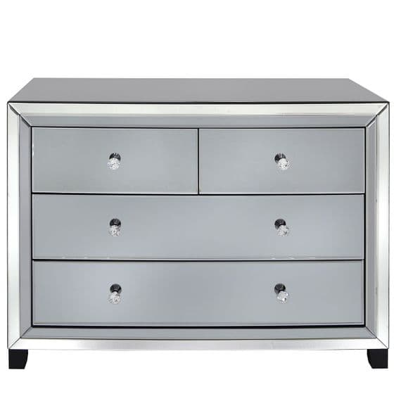Opus Mirror Smoked 4 Drawer Cabinet