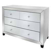 Opus Mirror White 4 Drawer Cabinet