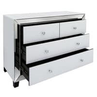 Opus Mirror White 4 Drawer Cabinet
