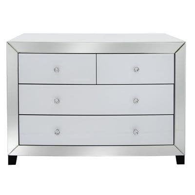Opus Mirror White 4 Drawer Cabinet