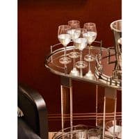 Oria Drinks Trolley in Metallic Frame – Home Luxe Interior