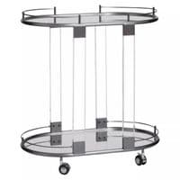 Oria Drinks Trolley in Metallic Frame – Home Luxe Interior