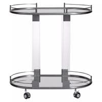 Oria Drinks Trolley in Metallic Frame – Home Luxe Interior