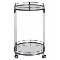 Oria Drinks Trolley in Metallic Frame – Home Luxe Interior