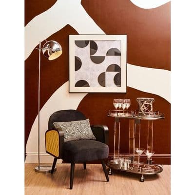 Oria Drinks Trolley in Metallic Frame – Home Luxe Interior