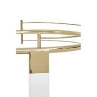 Oria Drinks Trolley With Warm Gold Metallic Frame – Home Luxe Interior