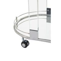Oria Oval Mirrored Trolley – Home Luxe Interior