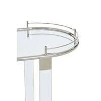 Oria Oval Mirrored Trolley – Home Luxe Interior