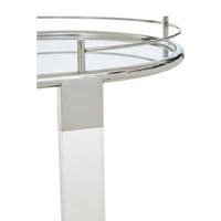 Oria Oval Mirrored Trolley – Home Luxe Interior