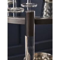 Oria Round Drinks Trolley With Acrylic Supports – Home Luxe Interior