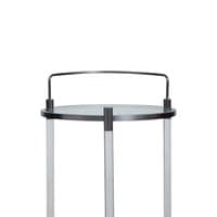 Oria Round Drinks Trolley With Acrylic Supports – Home Luxe Interior