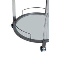 Oria Round Drinks Trolley With Acrylic Supports – Home Luxe Interior