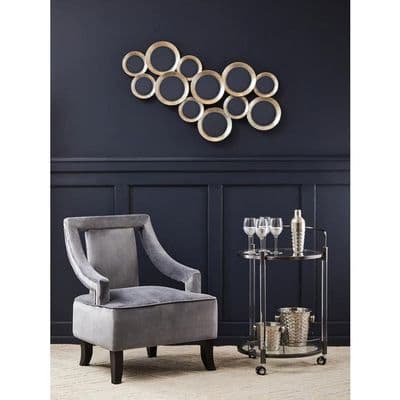 Oria Round Drinks Trolley With Acrylic Supports – Home Luxe Interior