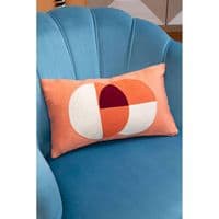 Orlina Blue Velvet Chair With Gold Wood Legs - Home Luxe Interior