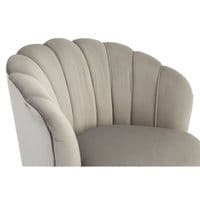 Orlina Grey Velvet Chair With Gold Wood Legs - Home Luxe Interior