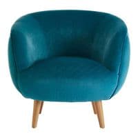 Oscar Teal Fabric Chair | Home Luxe Interior