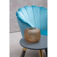 Ovala Aqua Velvet Scalloped Chair – Home Luxe Interior
