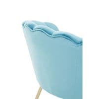 Ovala Aqua Velvet Scalloped Chair – Home Luxe Interior