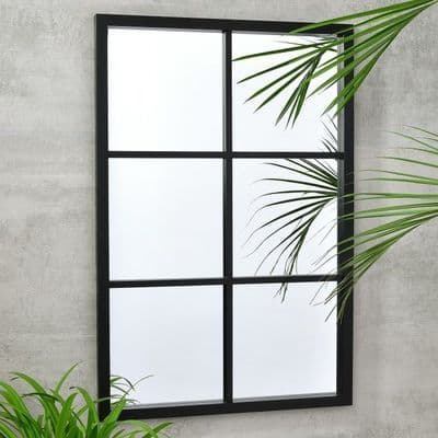 Palm House Rectangular Pane Mirror | Home Luxe Interior