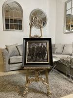 Peaky Blinders Black & White Wall Art Alpha Black Frame 55Cm X 55Cm