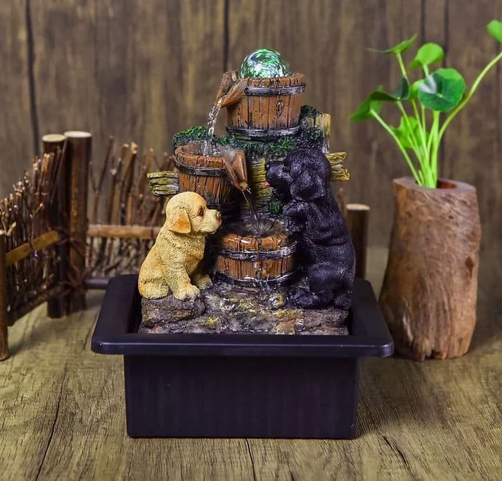 Playful Pups Fountain Water Feature