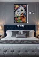 Playing Cards Neon LED Wall Art - 40x60cm Poker Game Room Decor USB