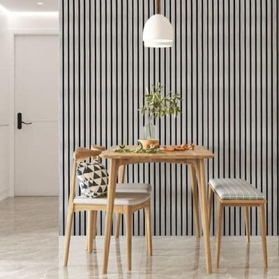 Premium Grey Oak Acoustic Slat Wall Panel by Home Luxe Interior